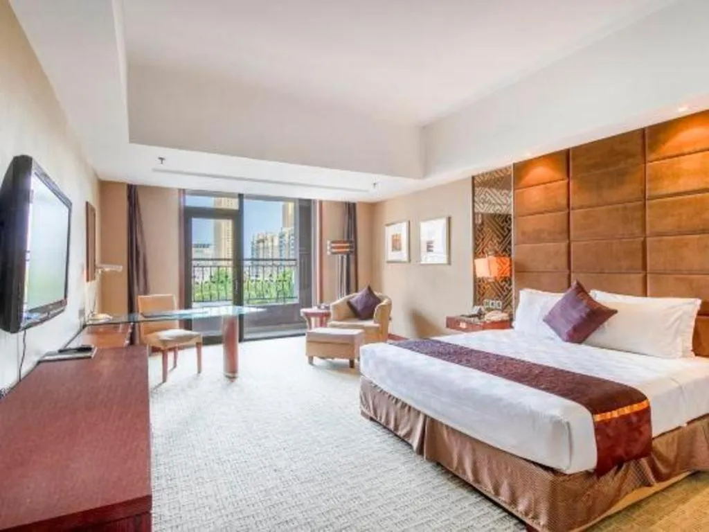 Bed in Blue Horizon International Hotel Gaomi