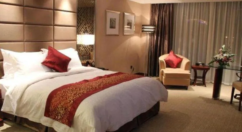 Bed in Blue Horizon International Hotel Gaomi