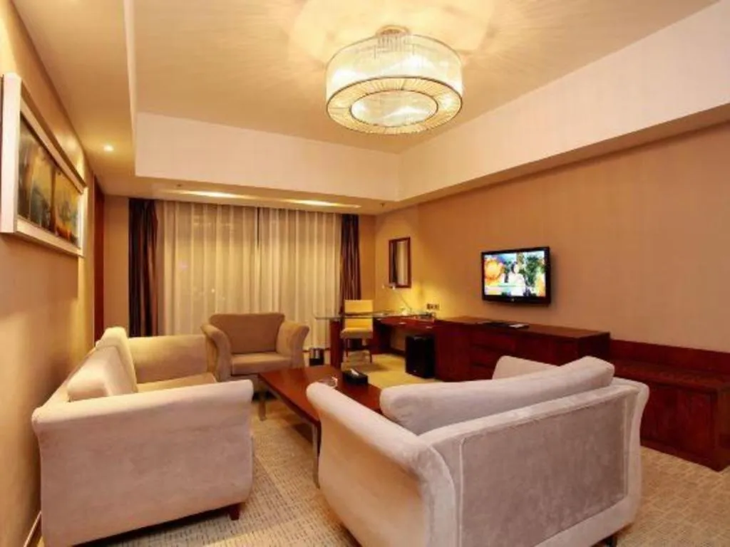 Bed in Blue Horizon International Hotel Gaomi