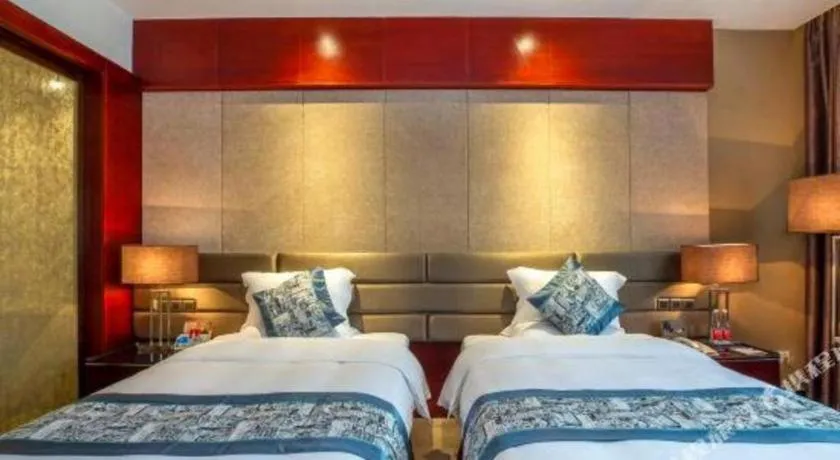 Bed in Quanzhou Jinjiang Hollyston Hotel