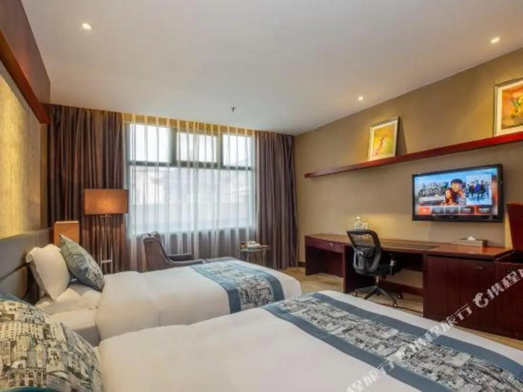 Bed in Quanzhou Jinjiang Hollyston Hotel