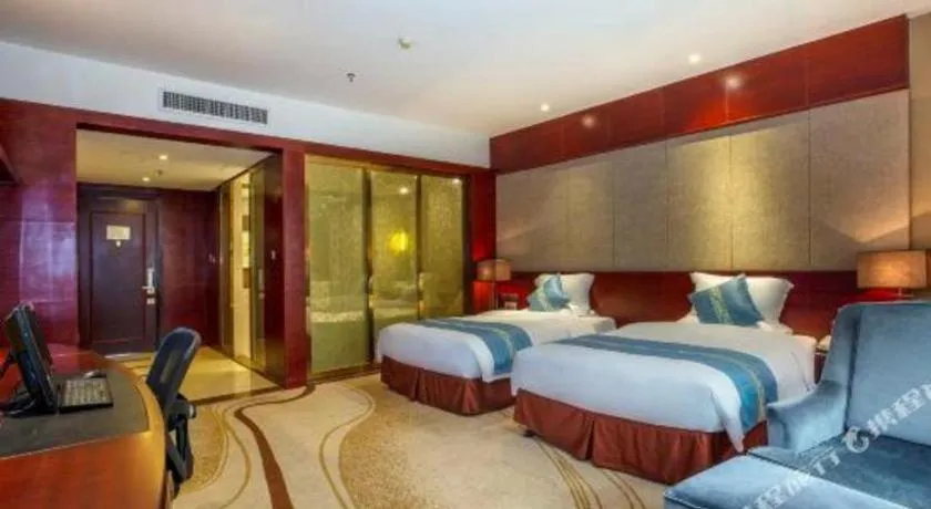 Bed in Quanzhou Jinjiang Hollyston Hotel