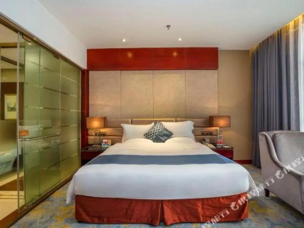 Bed in Quanzhou Jinjiang Hollyston Hotel