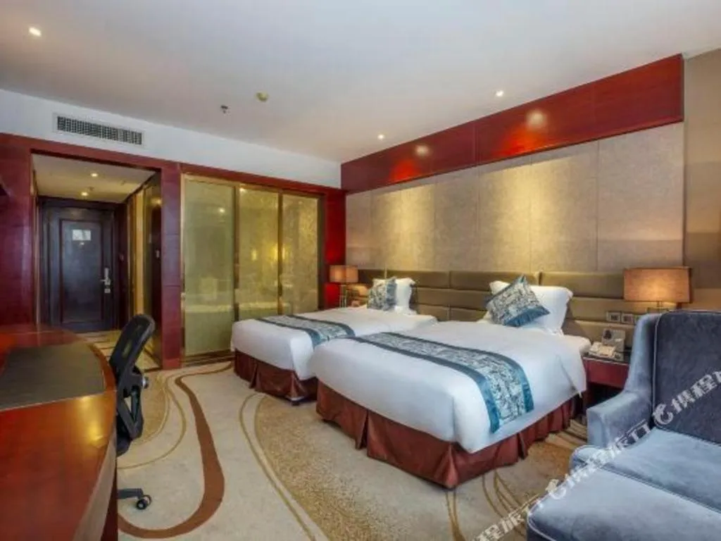 Bed in Quanzhou Jinjiang Hollyston Hotel