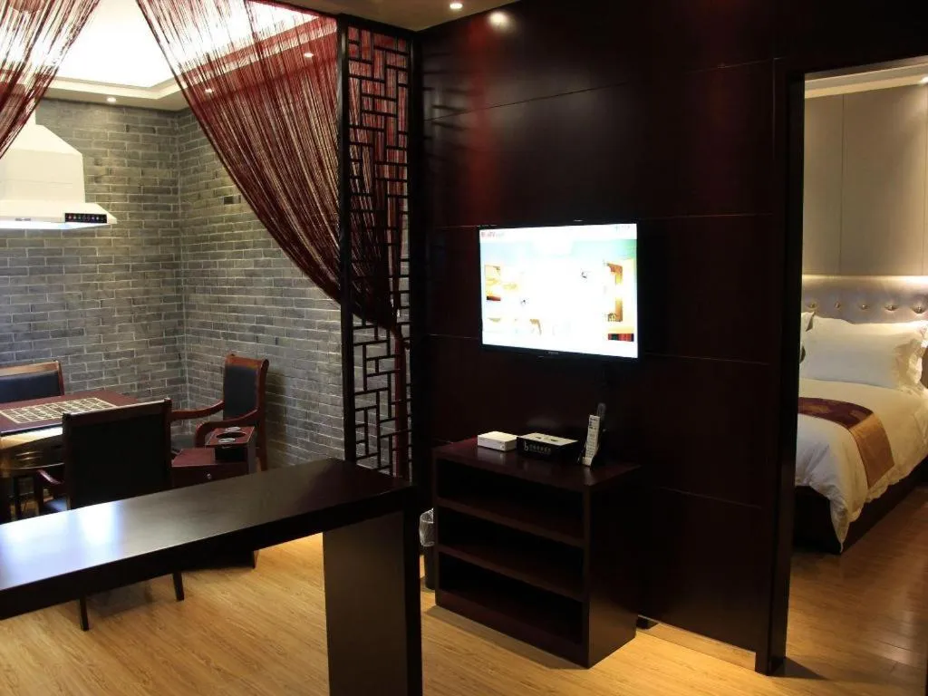 Bed in Baolong Homelike Hotel Shanghai Changxing Branch