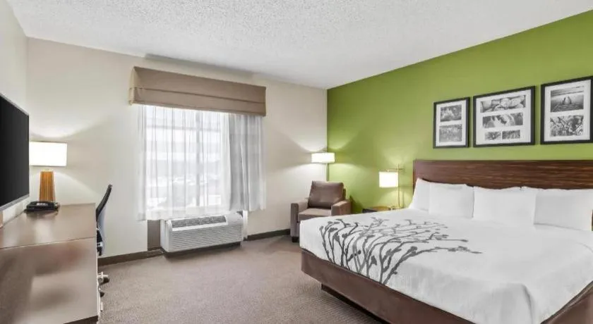 Bed in Sleep Inn & Suites Dripping Springs - Austin Area