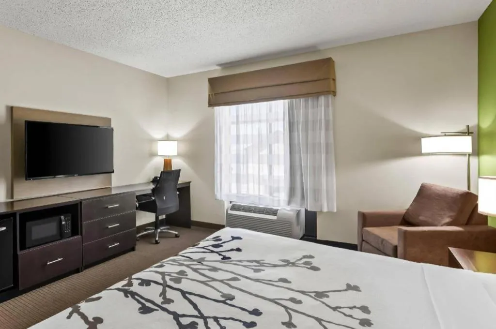 Bed in Sleep Inn & Suites Dripping Springs - Austin Area