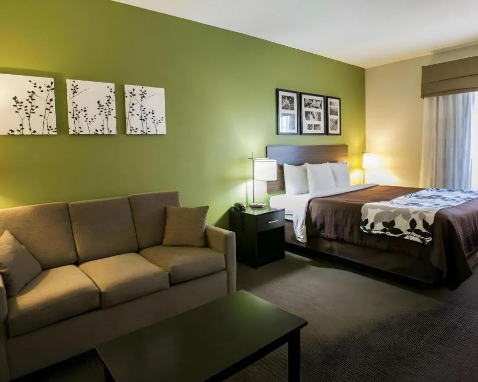 Bed in Sleep Inn & Suites Dripping Springs - Austin Area