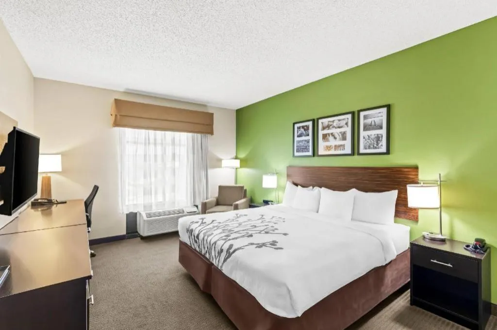 Bed in Sleep Inn & Suites Dripping Springs - Austin Area