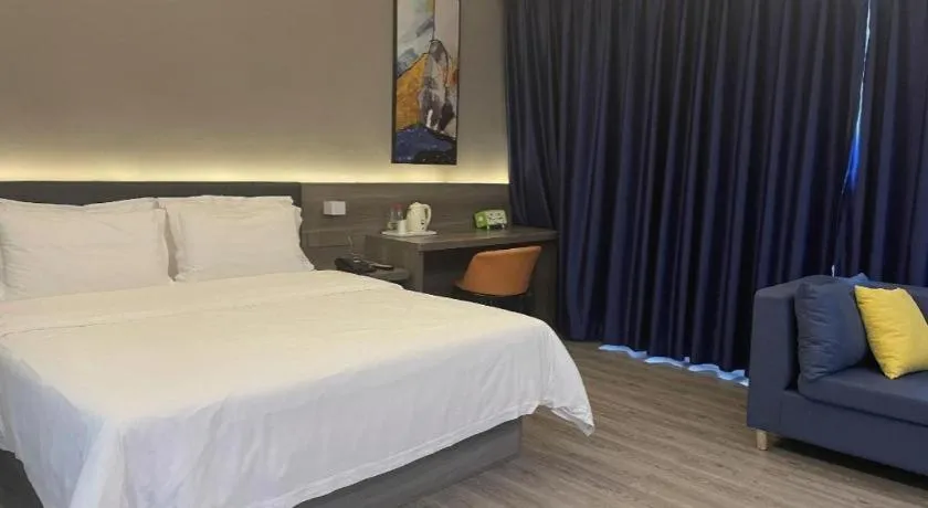 Bed in 7 Days Inn Fucheng Wu Gongci Gaodeng East Street Binjiang Road