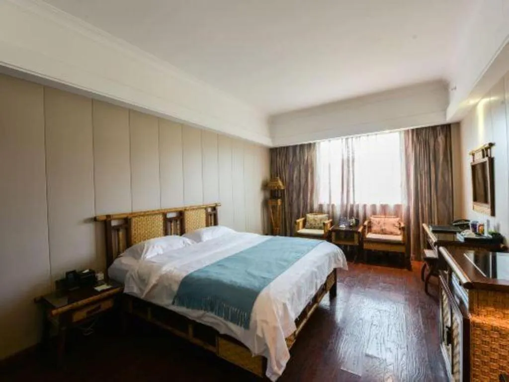 Bed in Fuzhou Chuanjie Hotspring and Golf Club Hotel