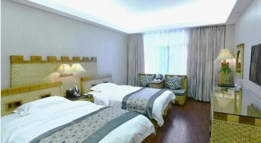 Bed in Fuzhou Chuanjie Hotspring and Golf Club Hotel