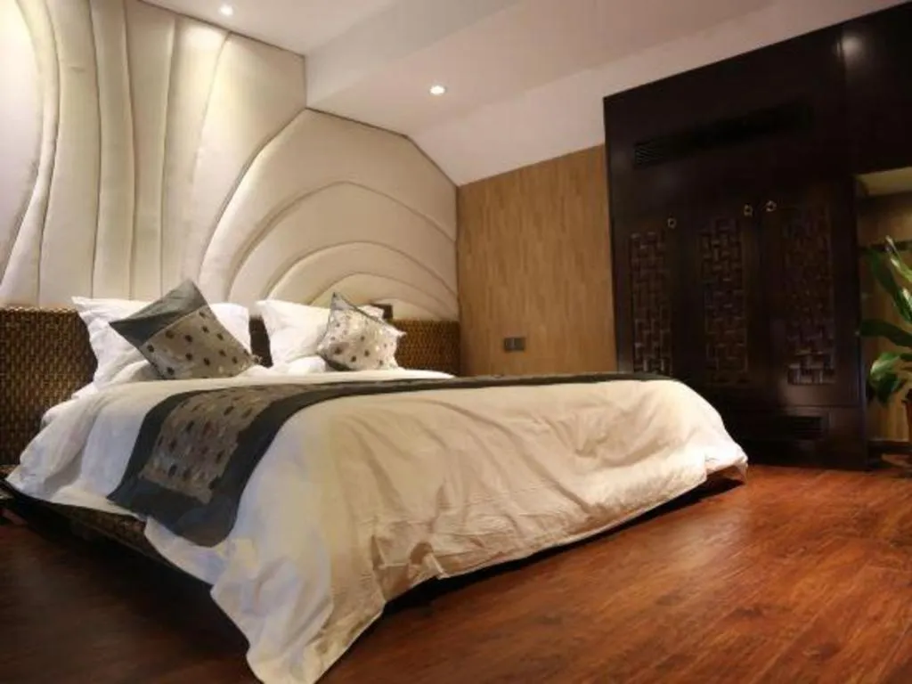 Bed in Fuzhou Chuanjie Hotspring and Golf Club Hotel