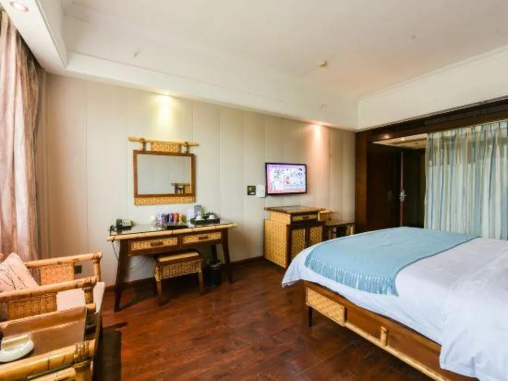 Bed in Fuzhou Chuanjie Hotspring and Golf Club Hotel