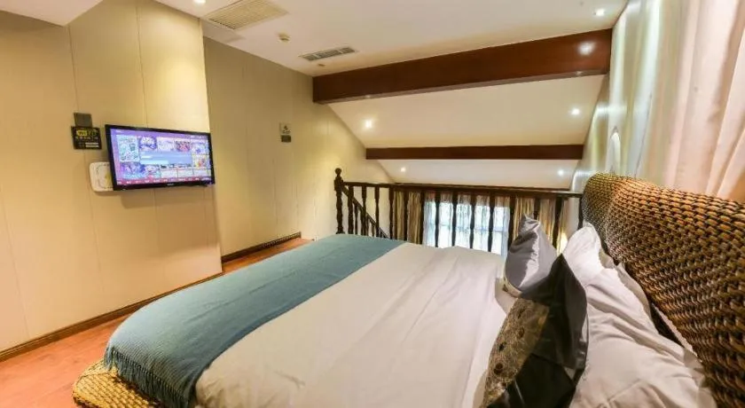 Bed in Fuzhou Chuanjie Hotspring and Golf Club Hotel