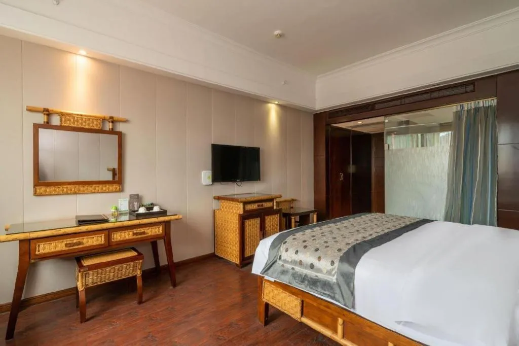 Bed in Fuzhou Chuanjie Hotspring and Golf Club Hotel