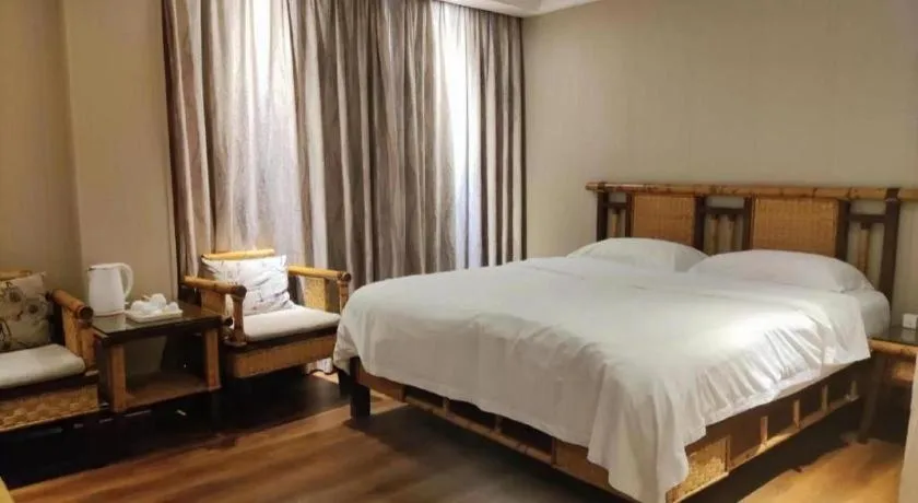 Bed in Fuzhou Chuanjie Hotspring and Golf Club Hotel
