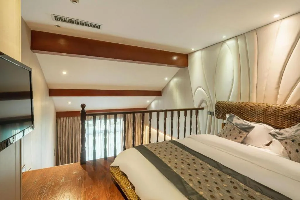 Bed in Fuzhou Chuanjie Hotspring and Golf Club Hotel