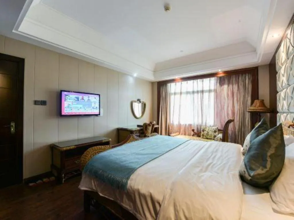Bed in Fuzhou Chuanjie Hotspring and Golf Club Hotel