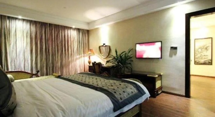 Bed in Fuzhou Chuanjie Hotspring and Golf Club Hotel