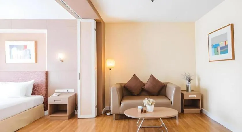 Bed in Clef Hotel Bangkok