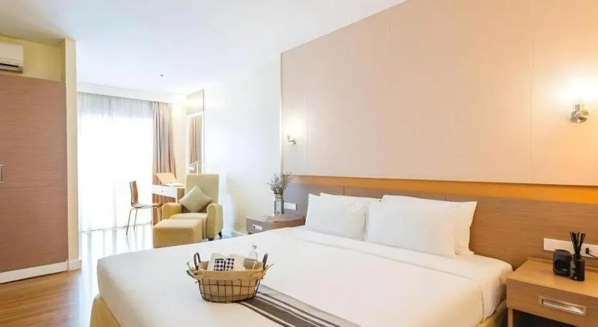 Bed in Clef Hotel Bangkok