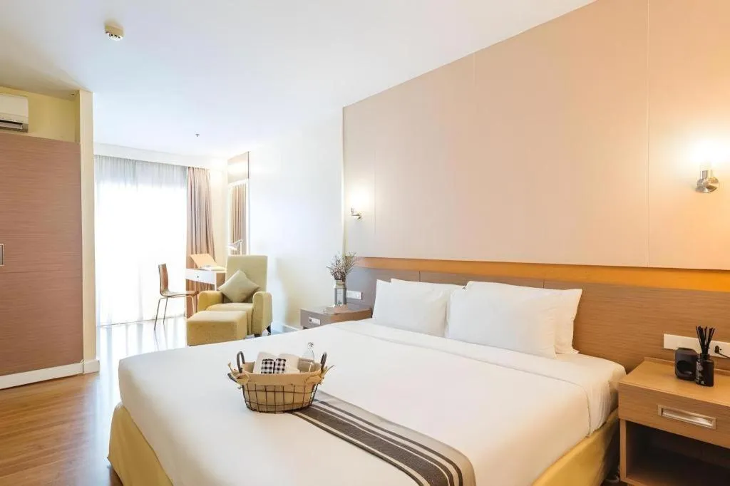 Bed in Clef Hotel Bangkok