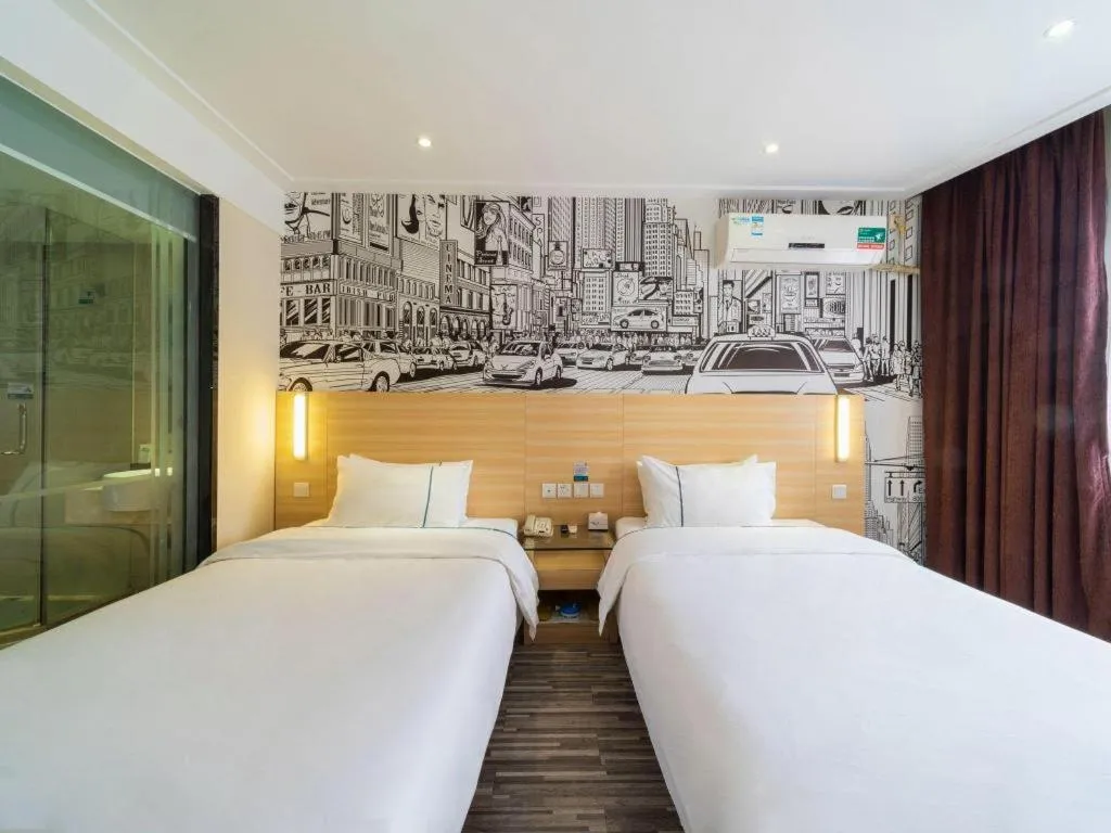 Bed in City Comfort Inn Zhongshan Lihe Square Walmart Branch