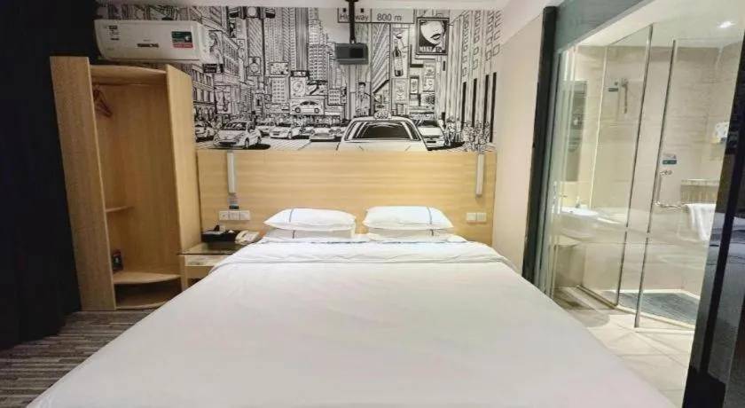 Bed in City Comfort Inn Zhongshan Lihe Square Walmart Branch