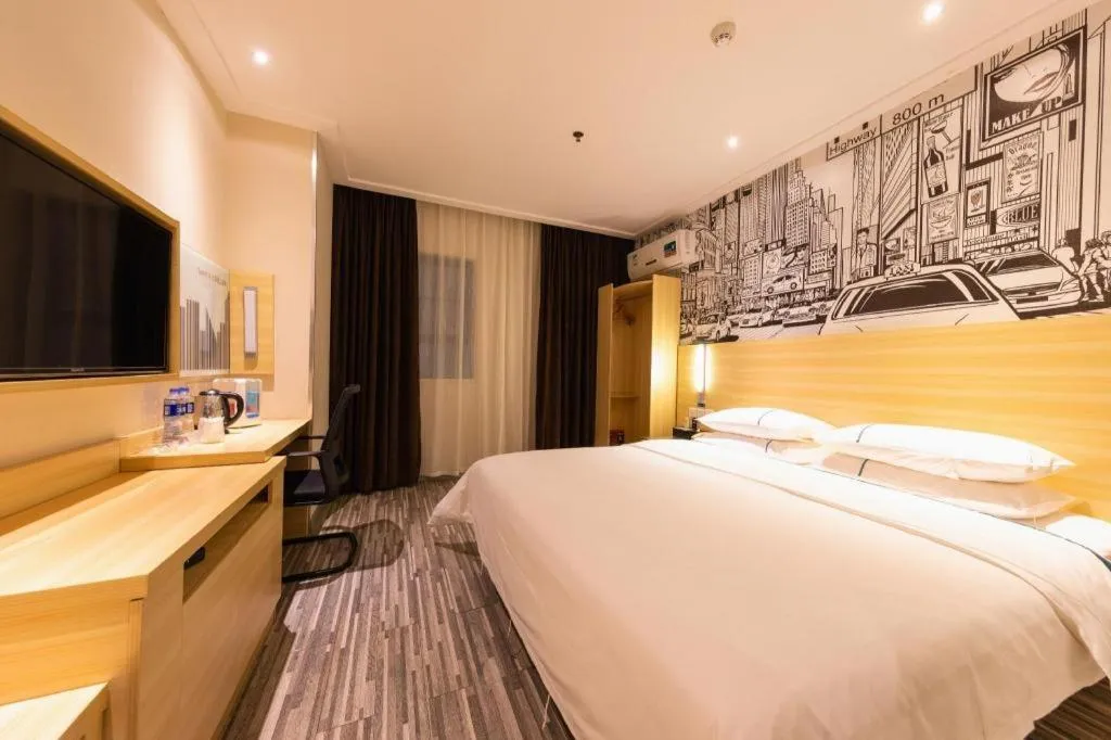 Bed in City Comfort Inn Zhongshan Lihe Square Walmart Branch