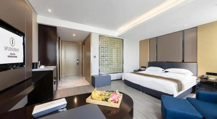 Bed in Harbin Splendent Hotel