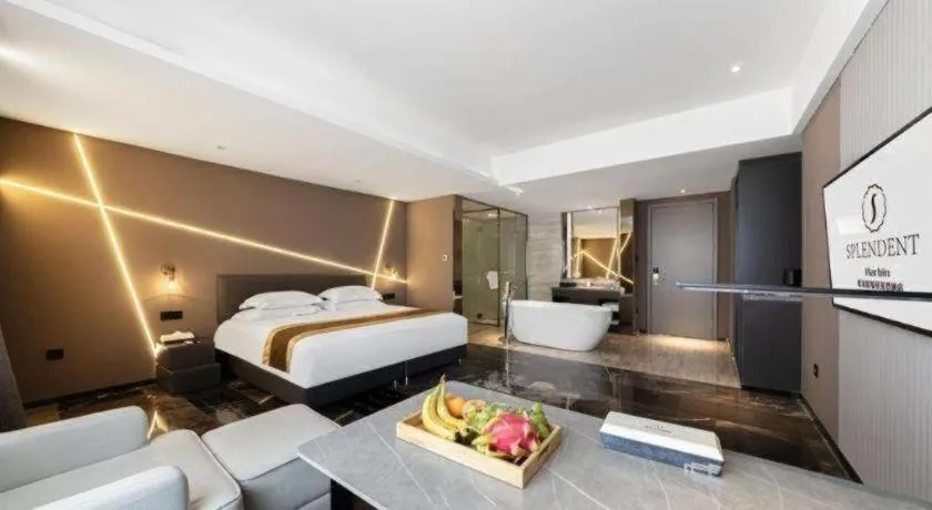 Bed in Harbin Splendent Hotel