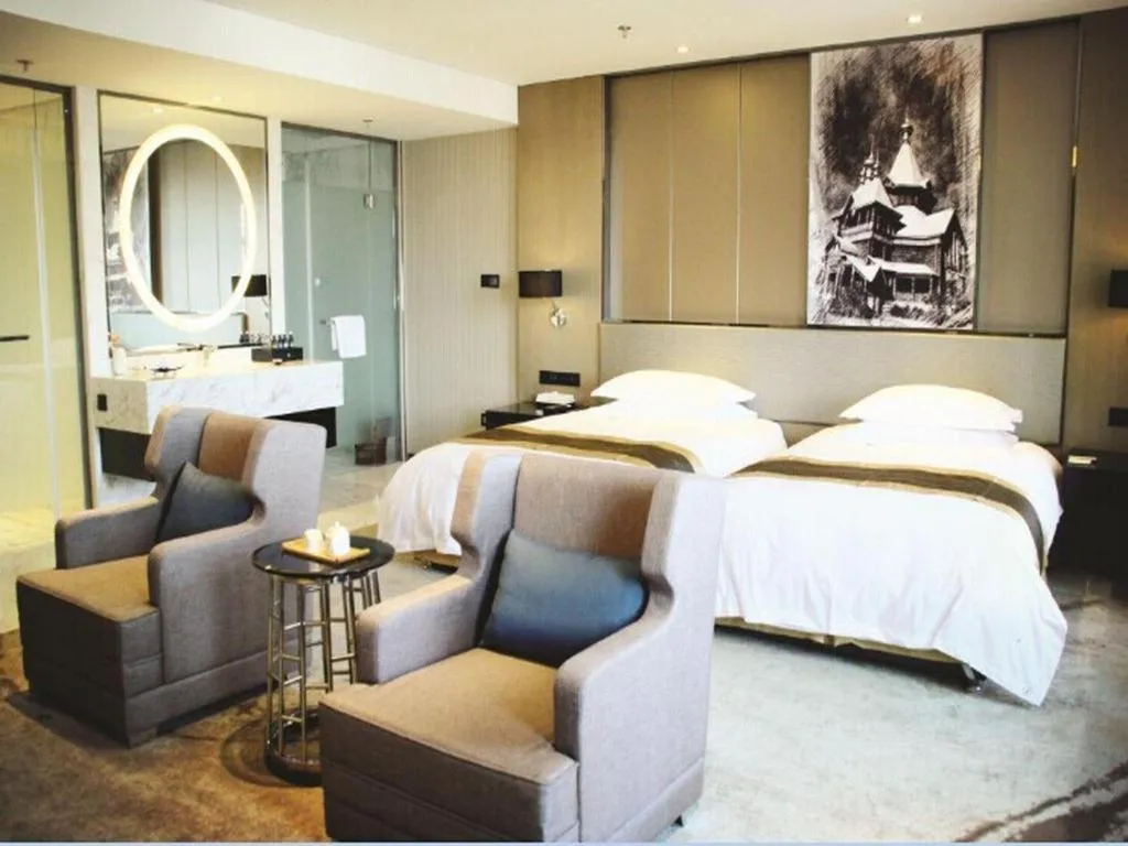 Bed in Harbin Splendent Hotel