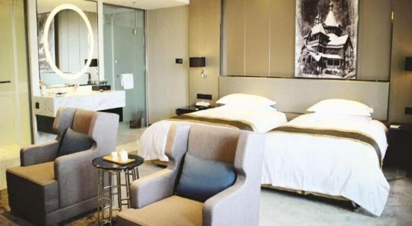 Bed in Harbin Splendent Hotel