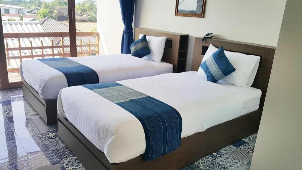 Bed in The Indigo House Phrae