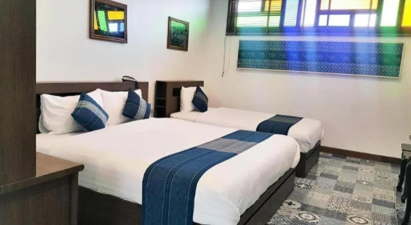 Bed in The Indigo House Phrae