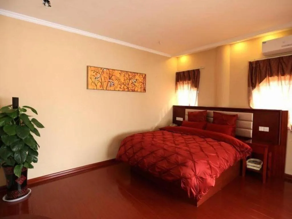 Bed in GreenTree Inn Shandong Yuncheng Ximen Street Songjiang Kung Fu School Business Hotel
