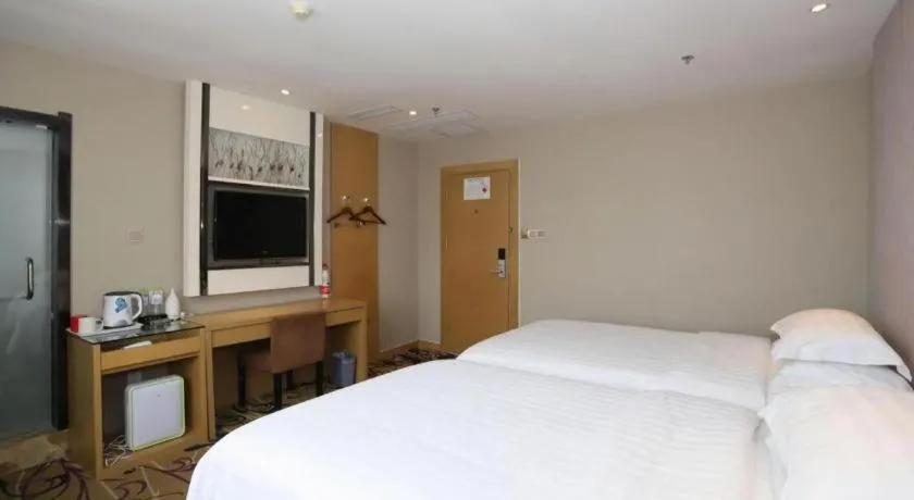 Bed in Lavande Hotel Yantai Train Station Branch