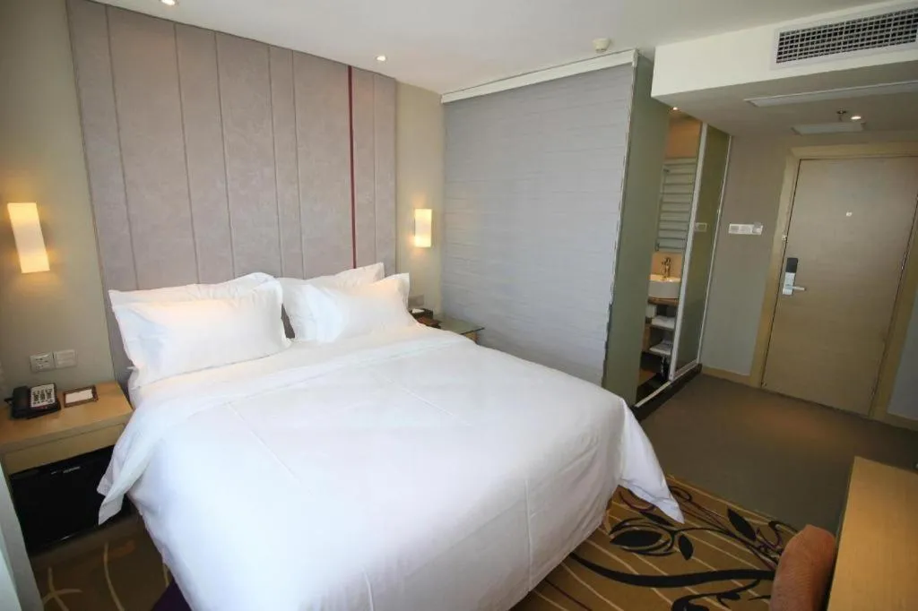 Bed in Lavande Hotel Yantai Train Station Branch