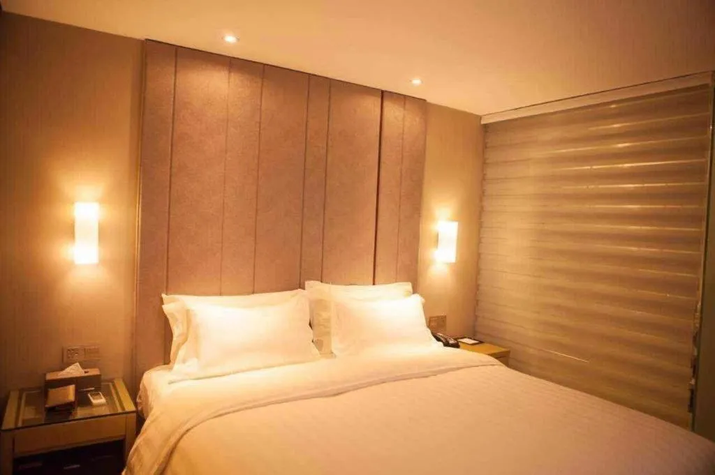 Bed in Lavande Hotel Yantai Train Station Branch