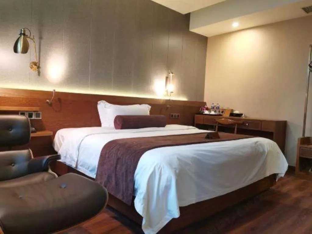 Bed in James Joyce Coffetel Wuxi Taihu Square Subway Station Branch