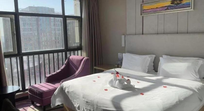 Bed in Lavande Hotel Yichang Railway East Station Branch
