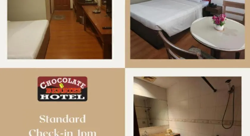 Bed in Chocolate and Berries Hotel