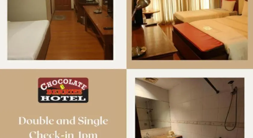 Bed in Chocolate and Berries Hotel