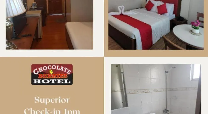 Bed in Chocolate and Berries Hotel