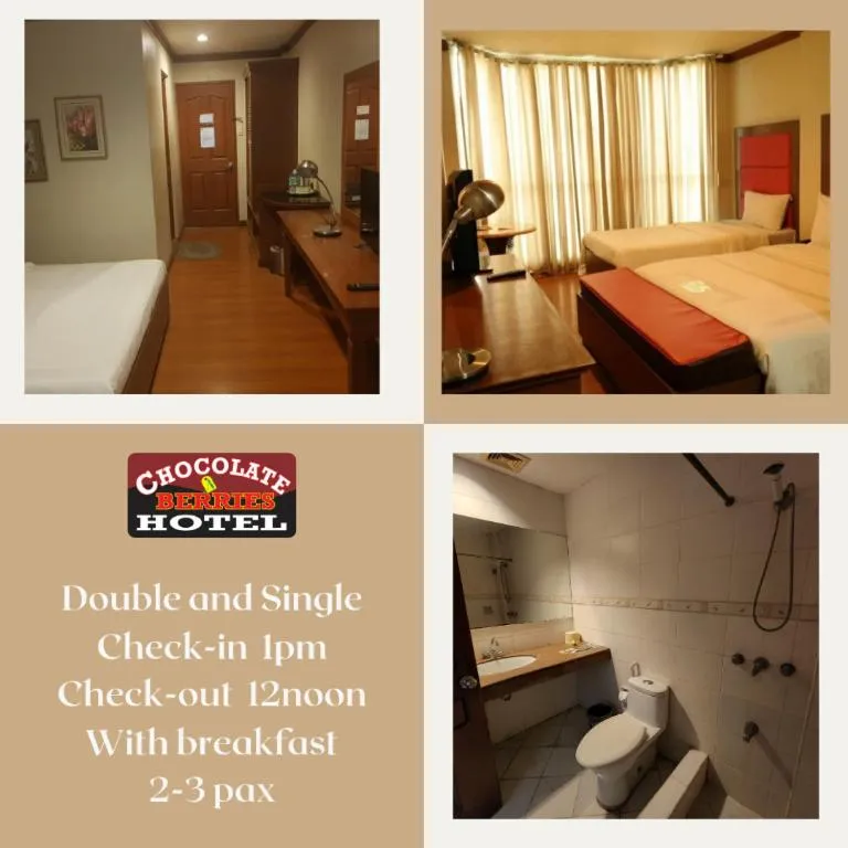 Bed in Chocolate and Berries Hotel