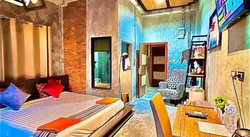 Bed in Theloft boutique nakhonpanom