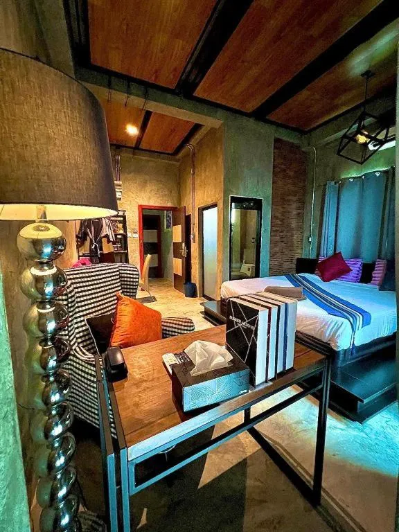 Bed in Theloft boutique nakhonpanom