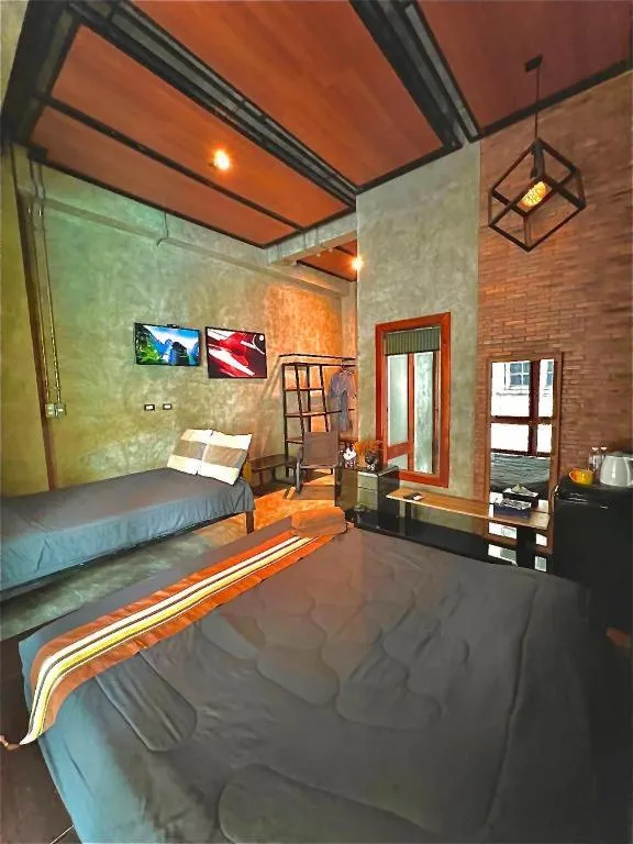 Bed in Theloft boutique nakhonpanom