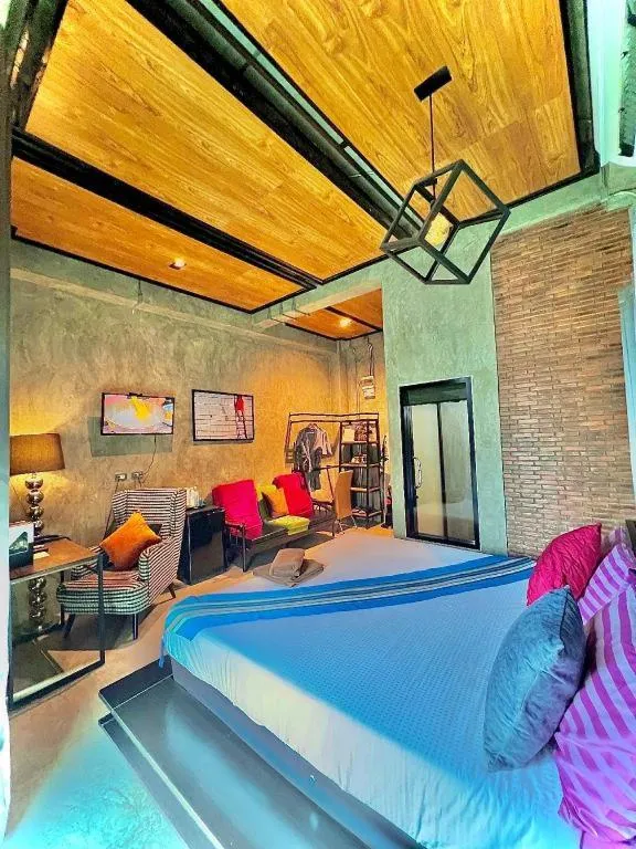 Bed in Theloft boutique nakhonpanom